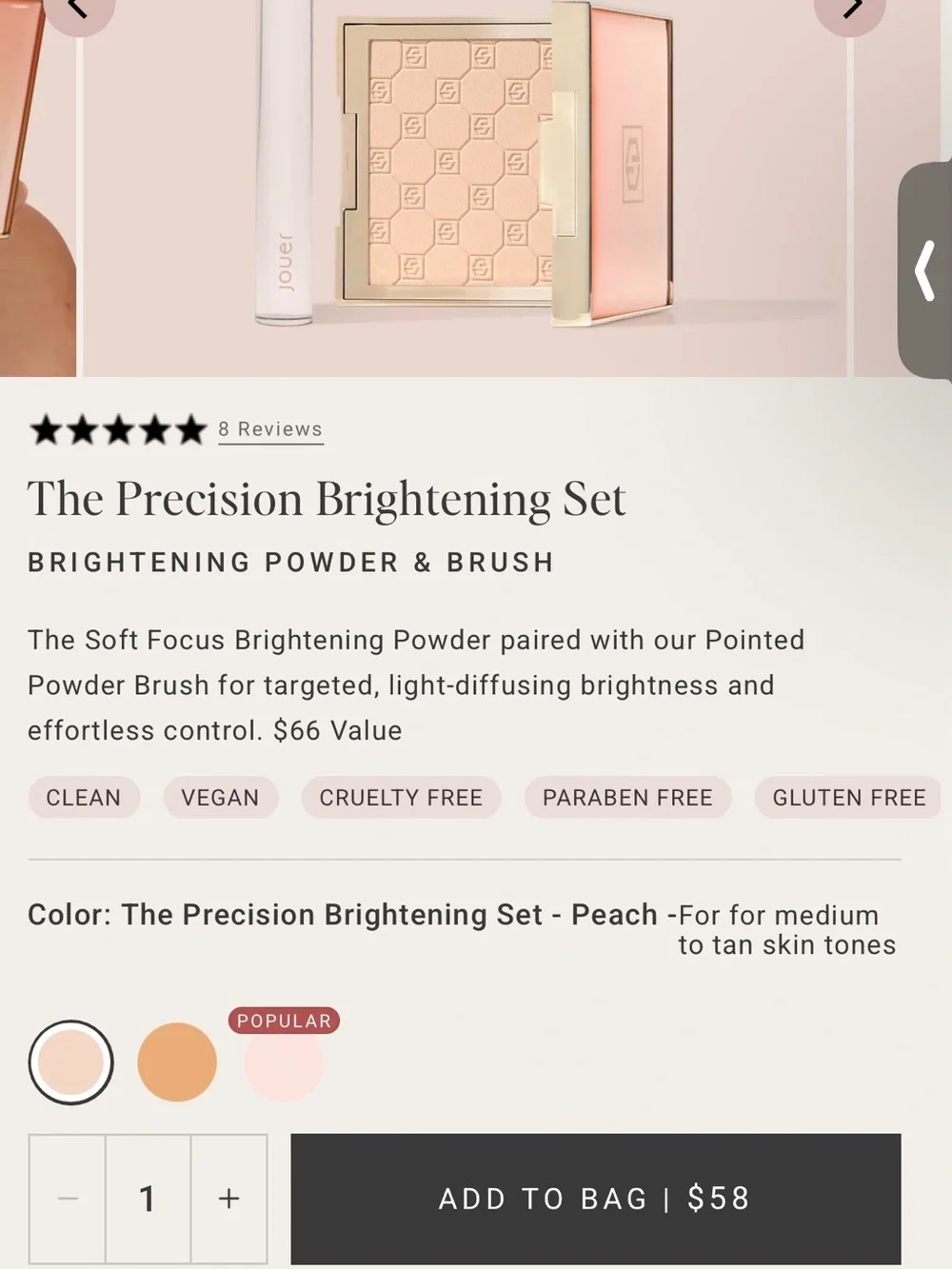 Jouer Cosmetics Soft focus hydrate + set powder
